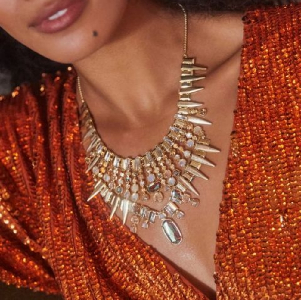 Kendra Scott Madelyn Statement Necklace in Iridescent Mix See P…